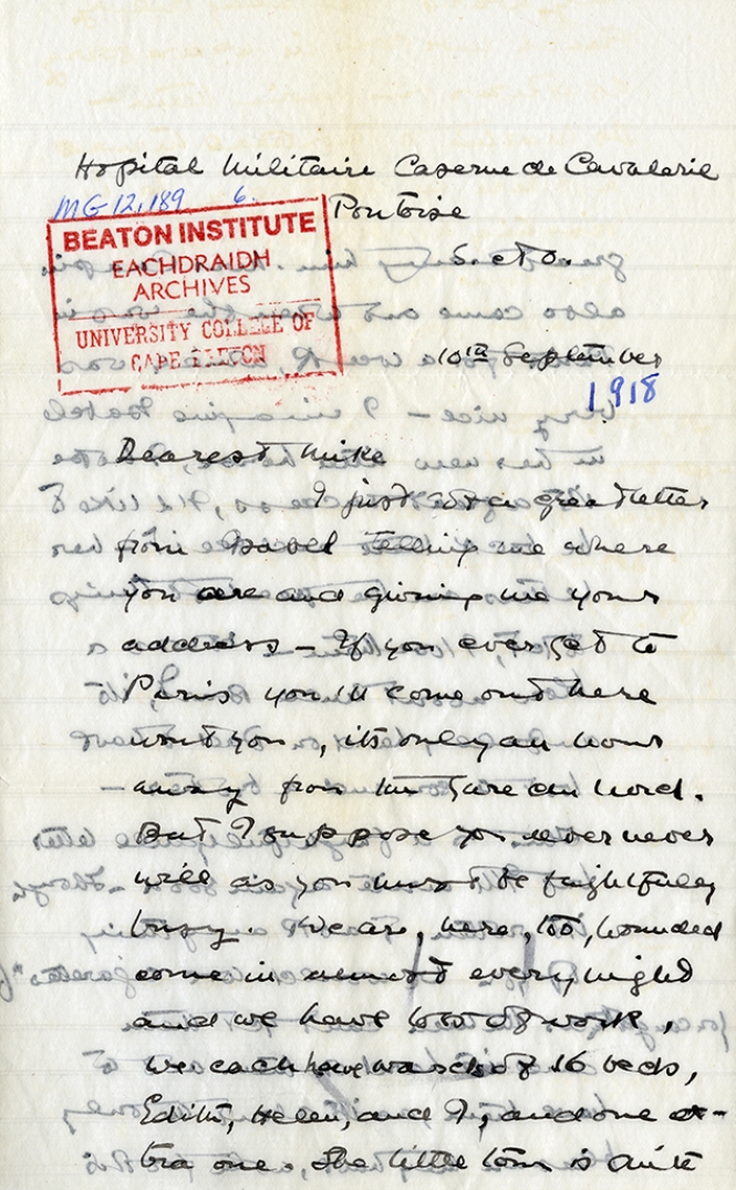 Letter from Katharine McLennan to Mike Farley